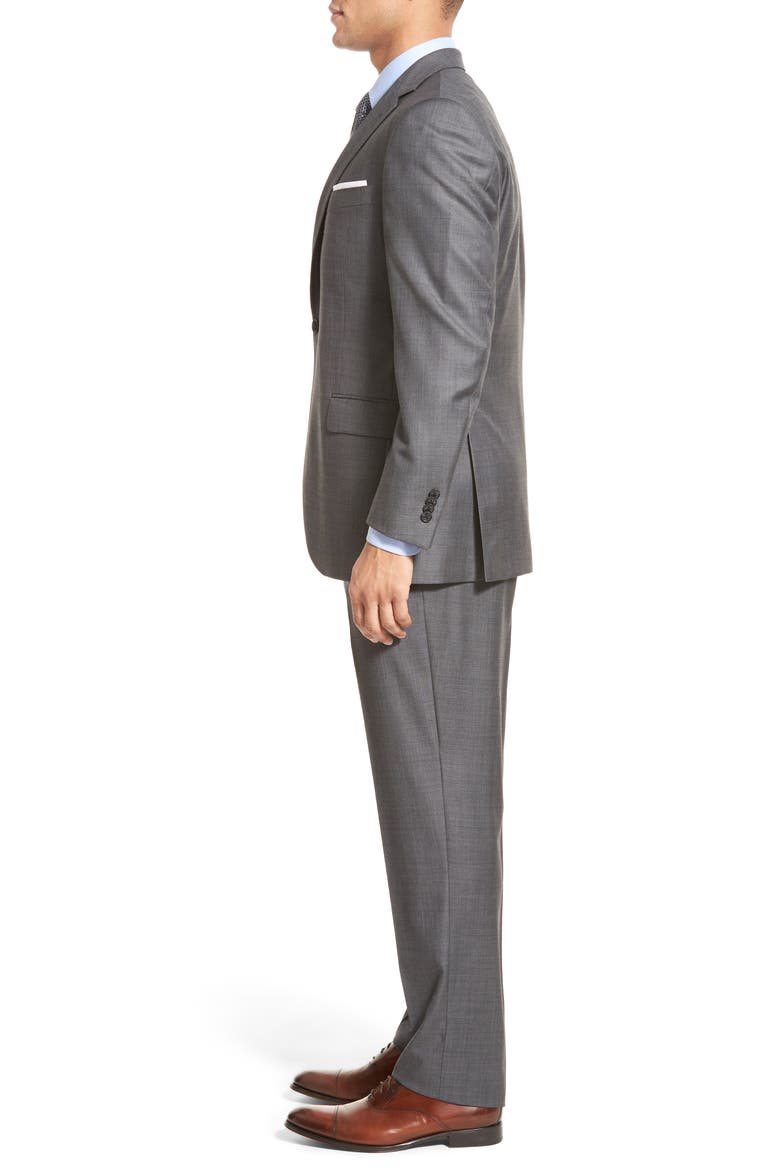 Classic Fit Solid Wool Suit, Alternate, color, GREY