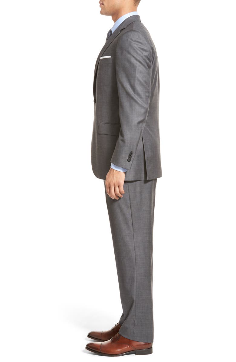 Peter Millar Classic Fit Solid Wool Suit, Alternate, color, Grey