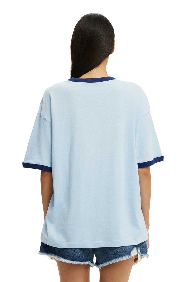 Women's The Boxy Graphic Tee, Alternate, color, Fieldstone  Blue