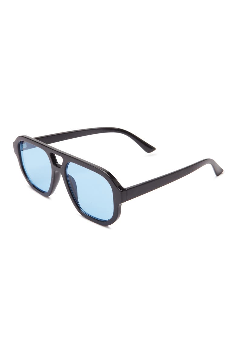 Aviator Sunglasses, Alternate, color, BLACK- BLUE