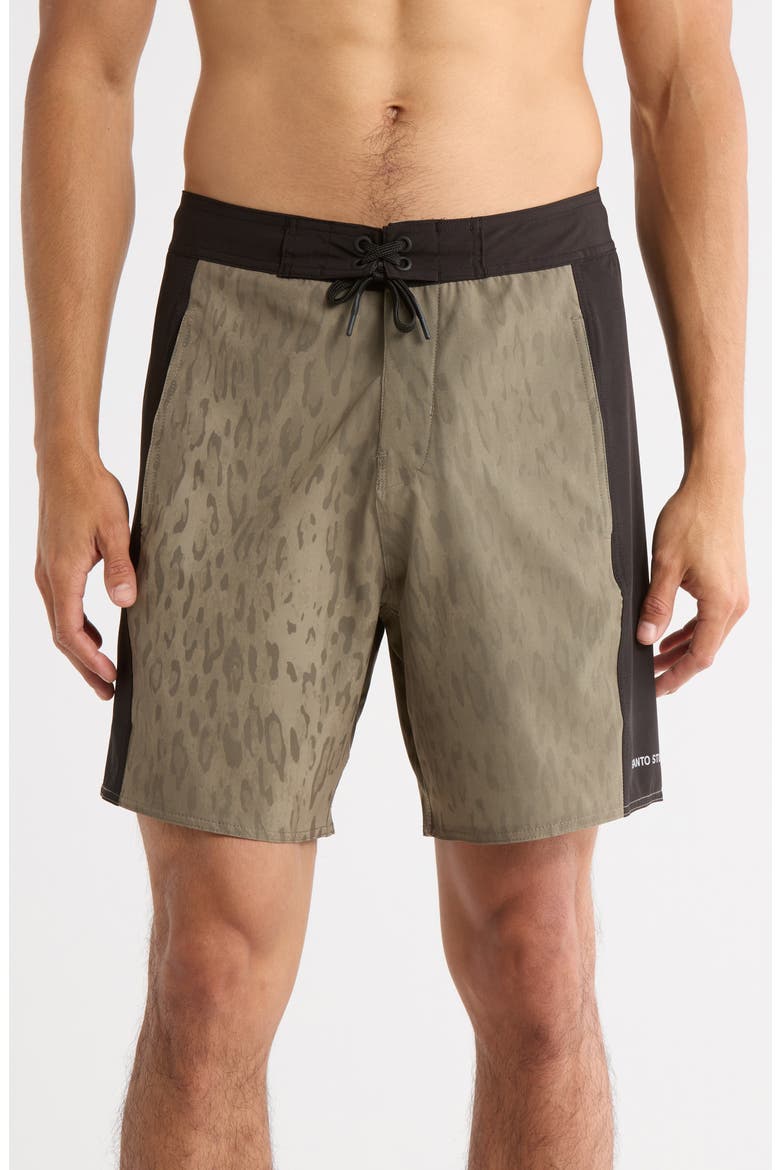 Peninsula Cole Houshmand Board Shorts, Main, color, CHEETAH BROWN