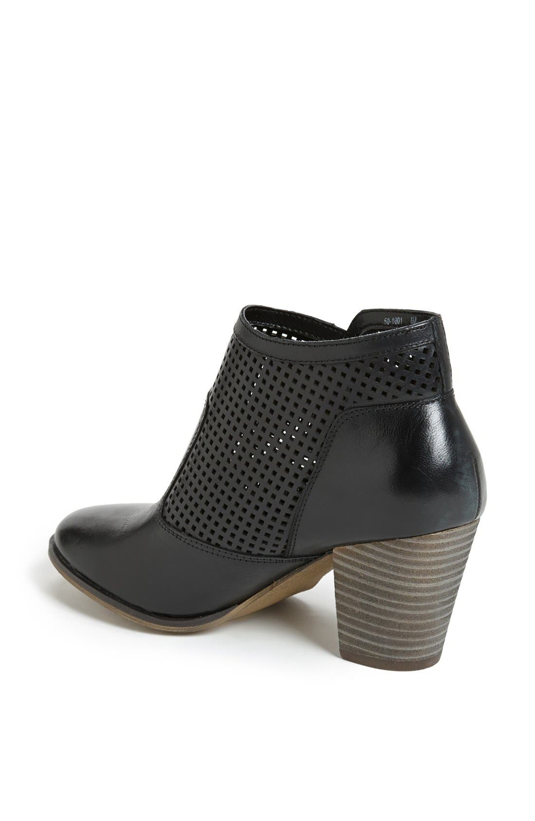 'Kona' Bootie, Alternate, color, BLACK LEATHER