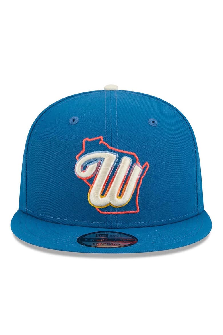Men's New Era Blue Milwaukee Brewers 2026 City Connect 9FIFTY Snapback Hat, Alternate, color, Blue