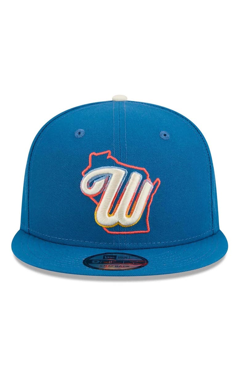 New Era Men's New Era Blue Milwaukee Brewers 2026 City Connect 9FIFTY Snapback Hat, Alternate, color, Blue