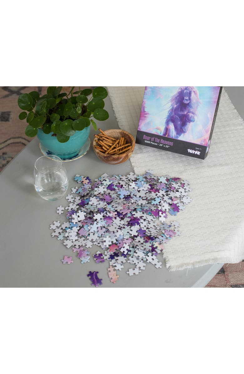 Toynk Roar of the Heavens Fantasy Lion Puzzle | 1000 Piece Jigsaw Puzzle, Alternate, color, Multi-Color
