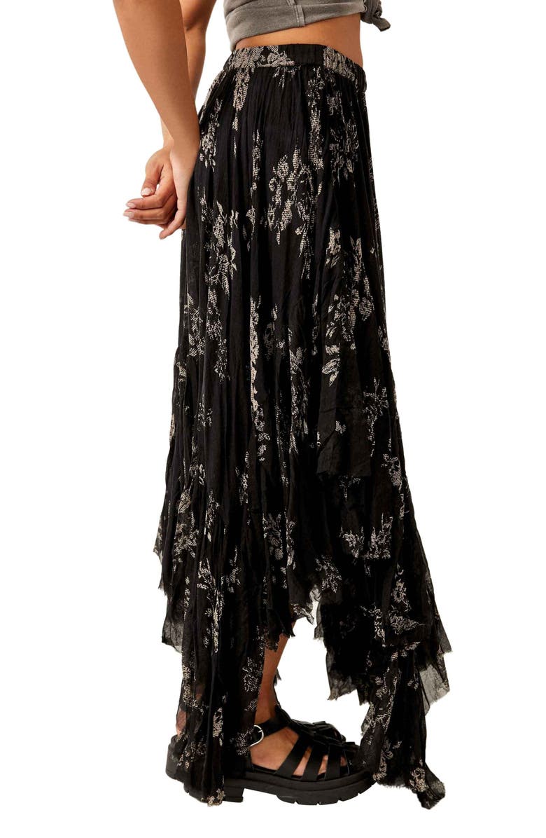 Free People Clover Handkerchief Hem Maxi Skirt, Alternate, color,