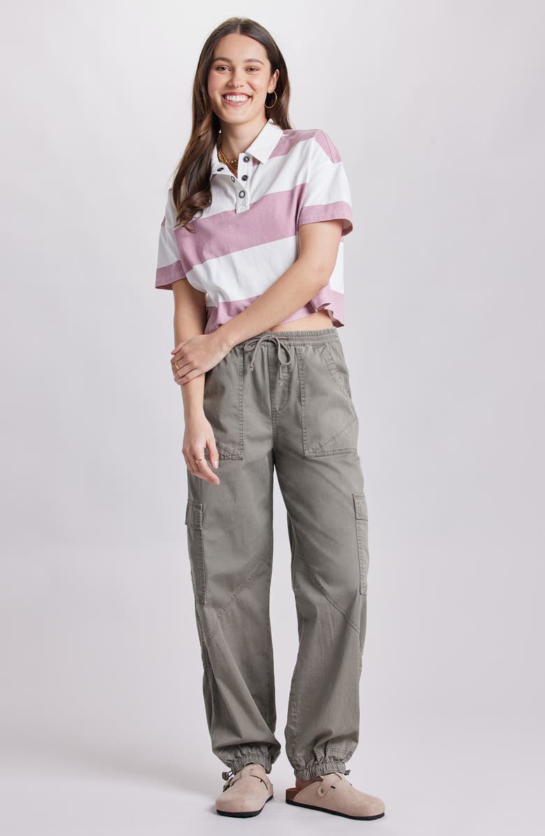 UNIONBAY Kamali Straight Lego Cargo Joggers, Alternate, color, Mushroom