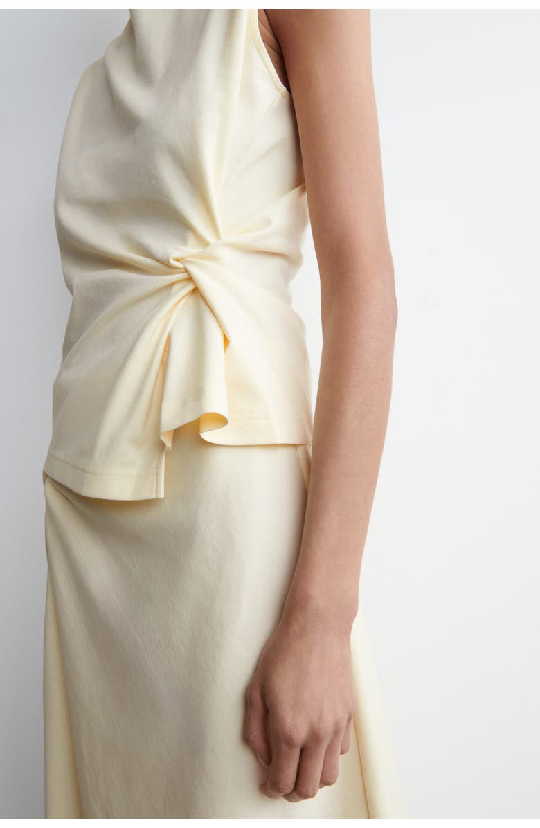 COS Twist-Detail Top, Alternate, color, Butter Yellow