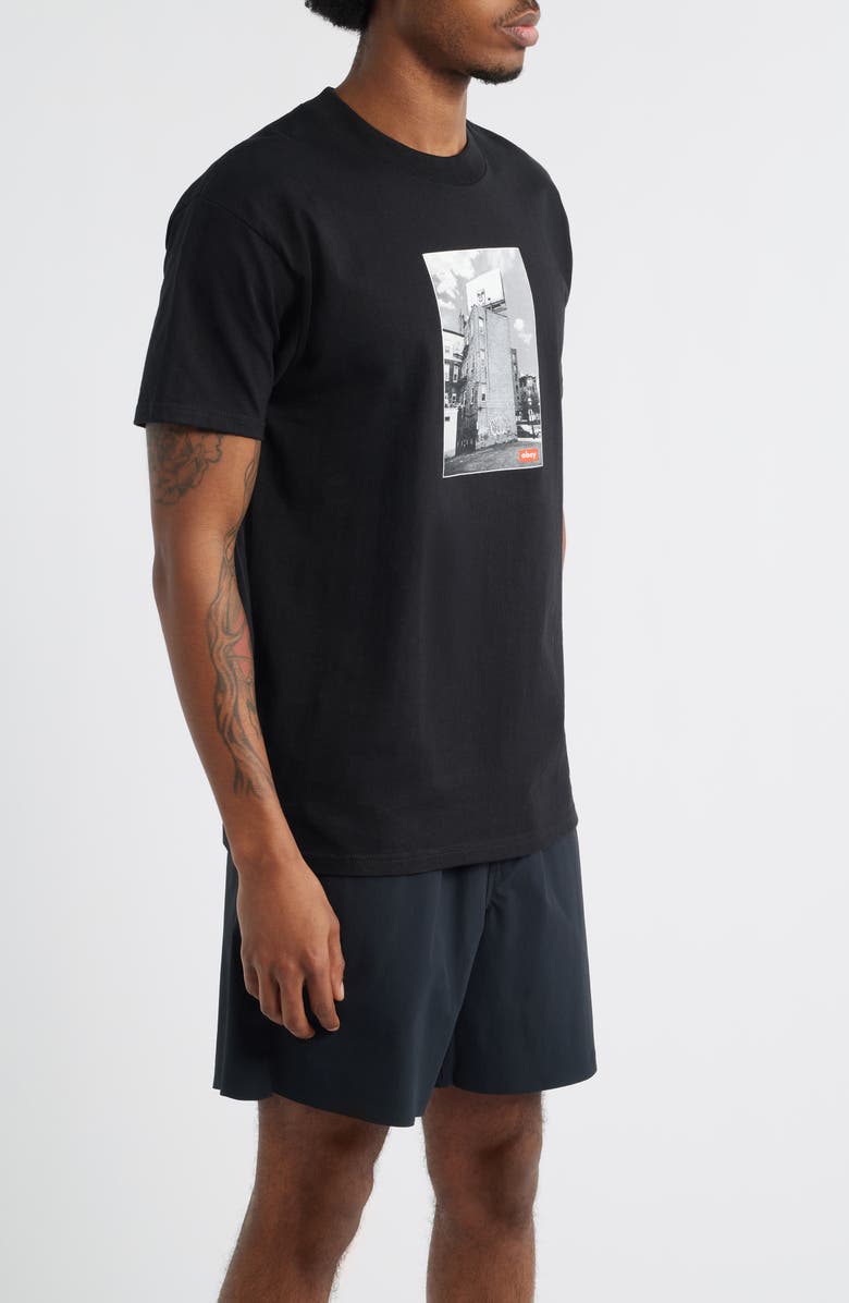 Obey Boston Billboard Cotton Graphic T-Shirt, Alternate, color,