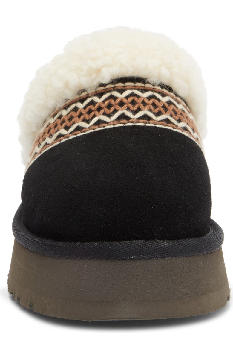 UGG<sup>®</sup> Disquette Genuine Shearling Lined Slipper, Alternate, color, Black