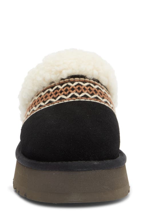 Ugg ® Disquette Genuine Shearling Lined Slipper In Black