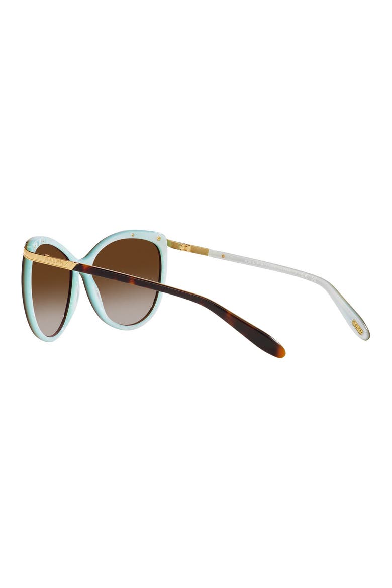 59mm Gradient Cat Eye Sunglasses, Alternate, color, BROWN GRADIENT