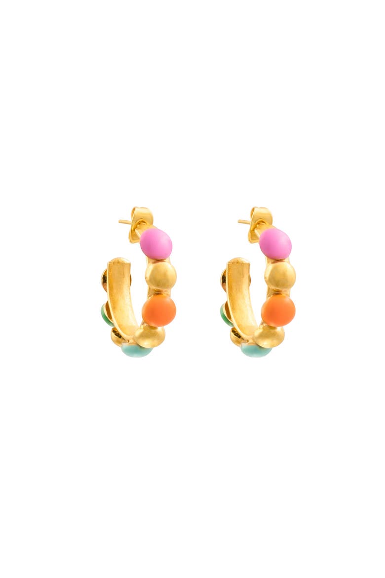 Mni Creole Earrings, Main, color, MULTI