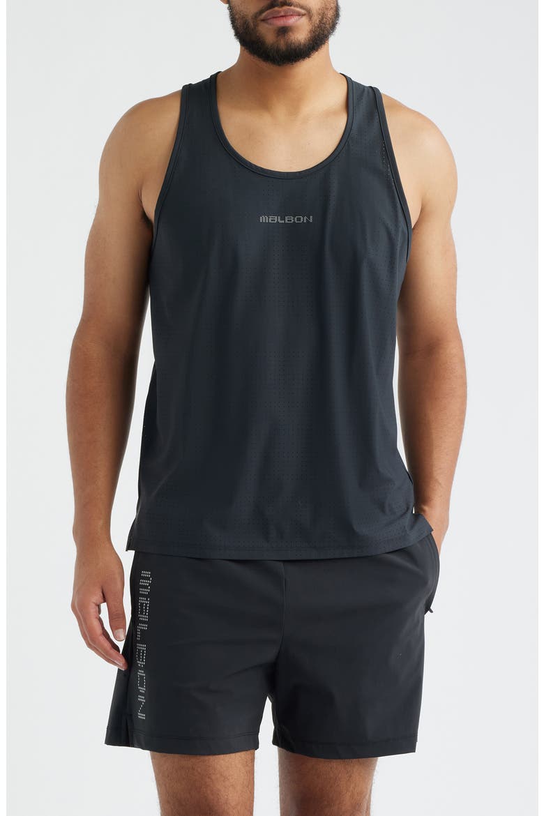 Run Club Mesh Tank, Main, color, JET BLACK