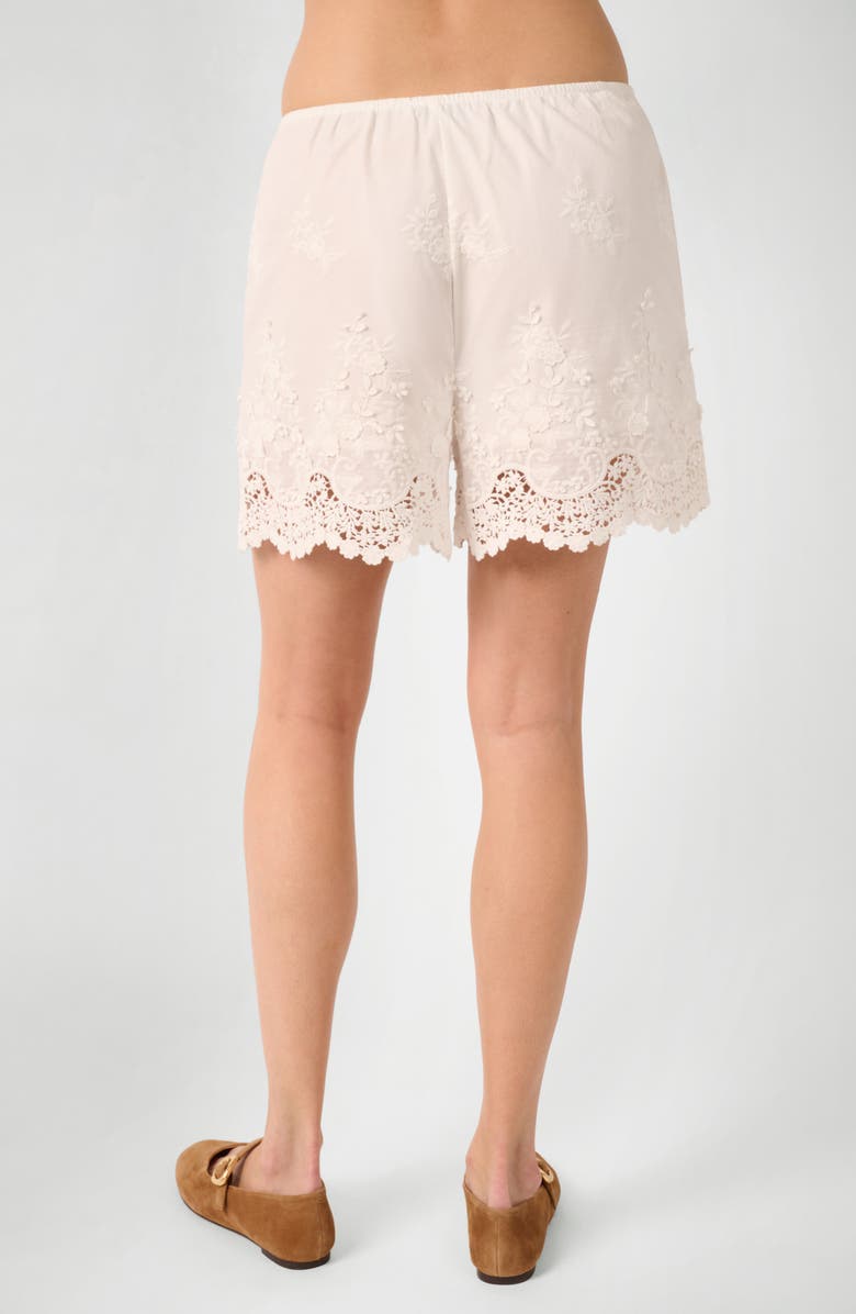 WeWoreWhat Lace Cotton Pull-On Shorts, Alternate, color, 