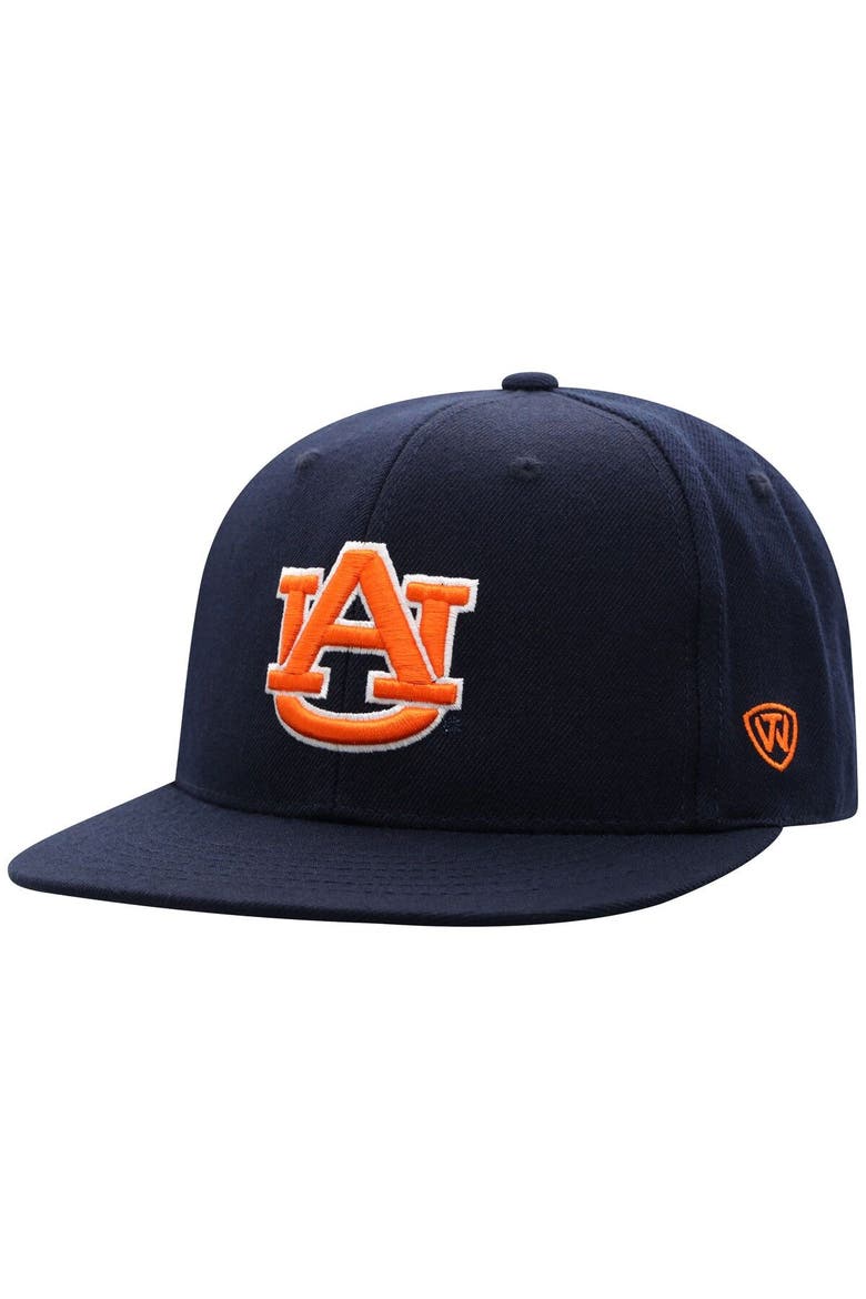 Men's Top of the World Navy Auburn Tigers Team Color Fitted Hat, Alternate, color, Navy