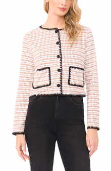 Contrast Trim Cardigan