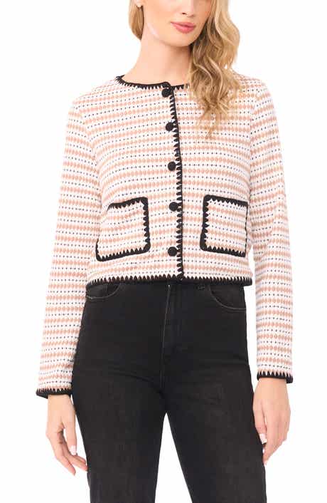 Contrast Trim Cardigan