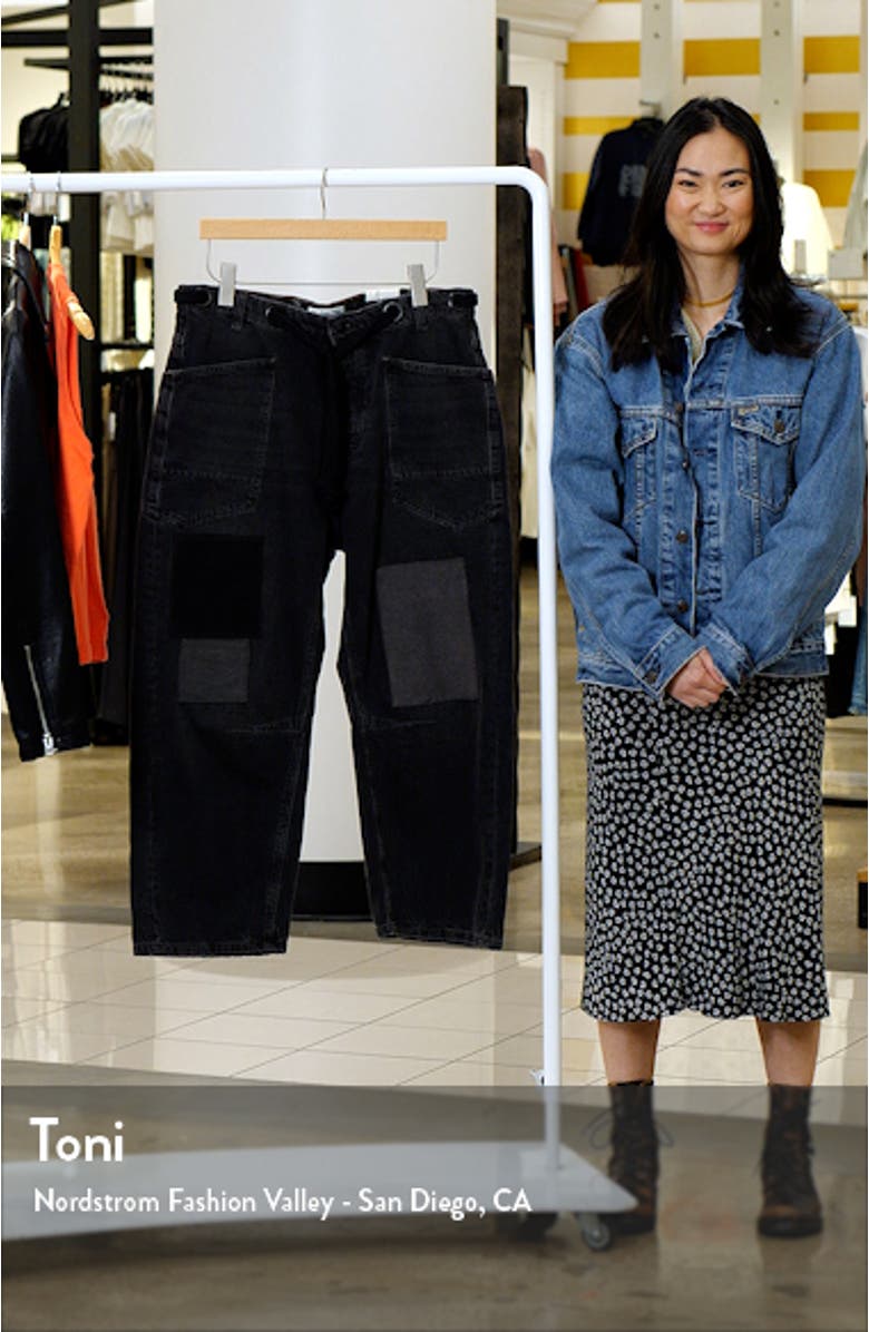 Moxie Low Rise Drawstring Barrel Leg Jeans, sales video thumbnail