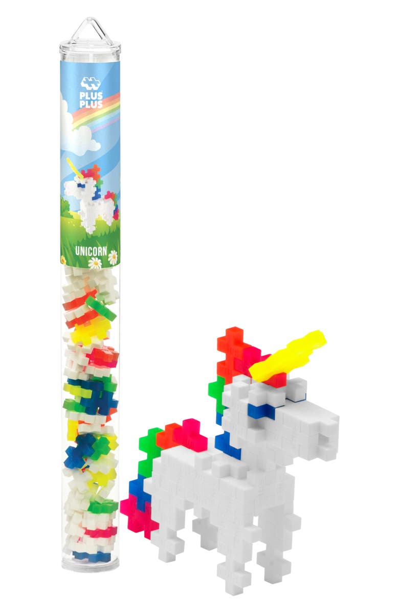 Plus-Plus USA Unicorn 70-Piece Tube Building Set, Alternate, color, Multi