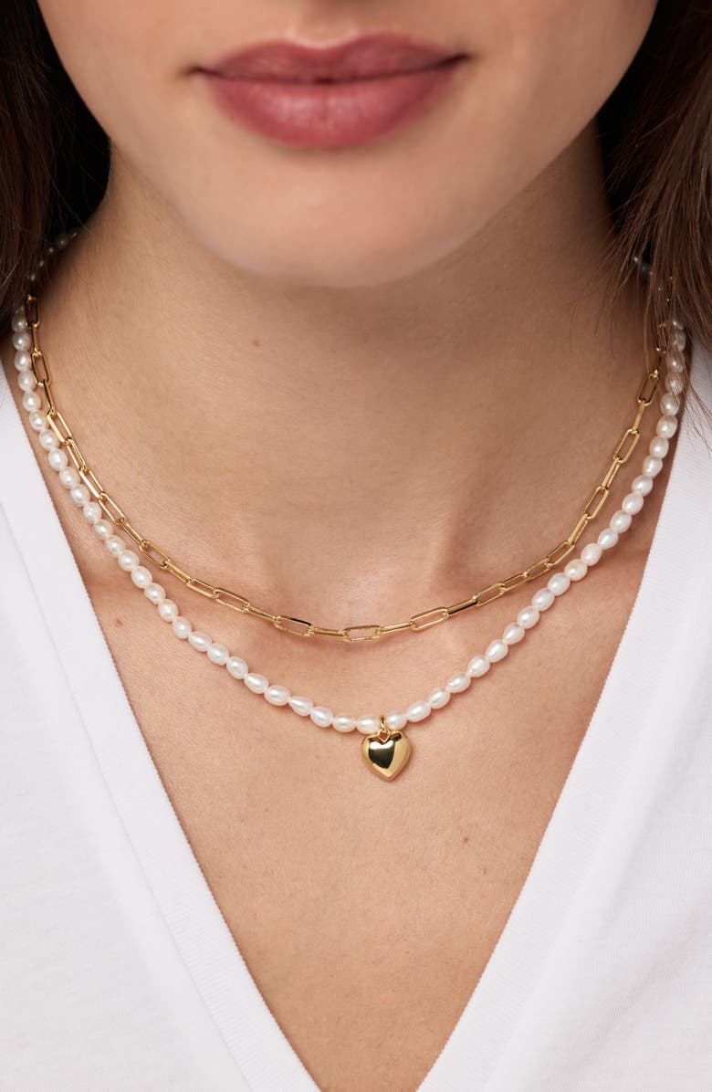 Ana Luisa Heart Pendant Necklace, Alternate, color, Gold