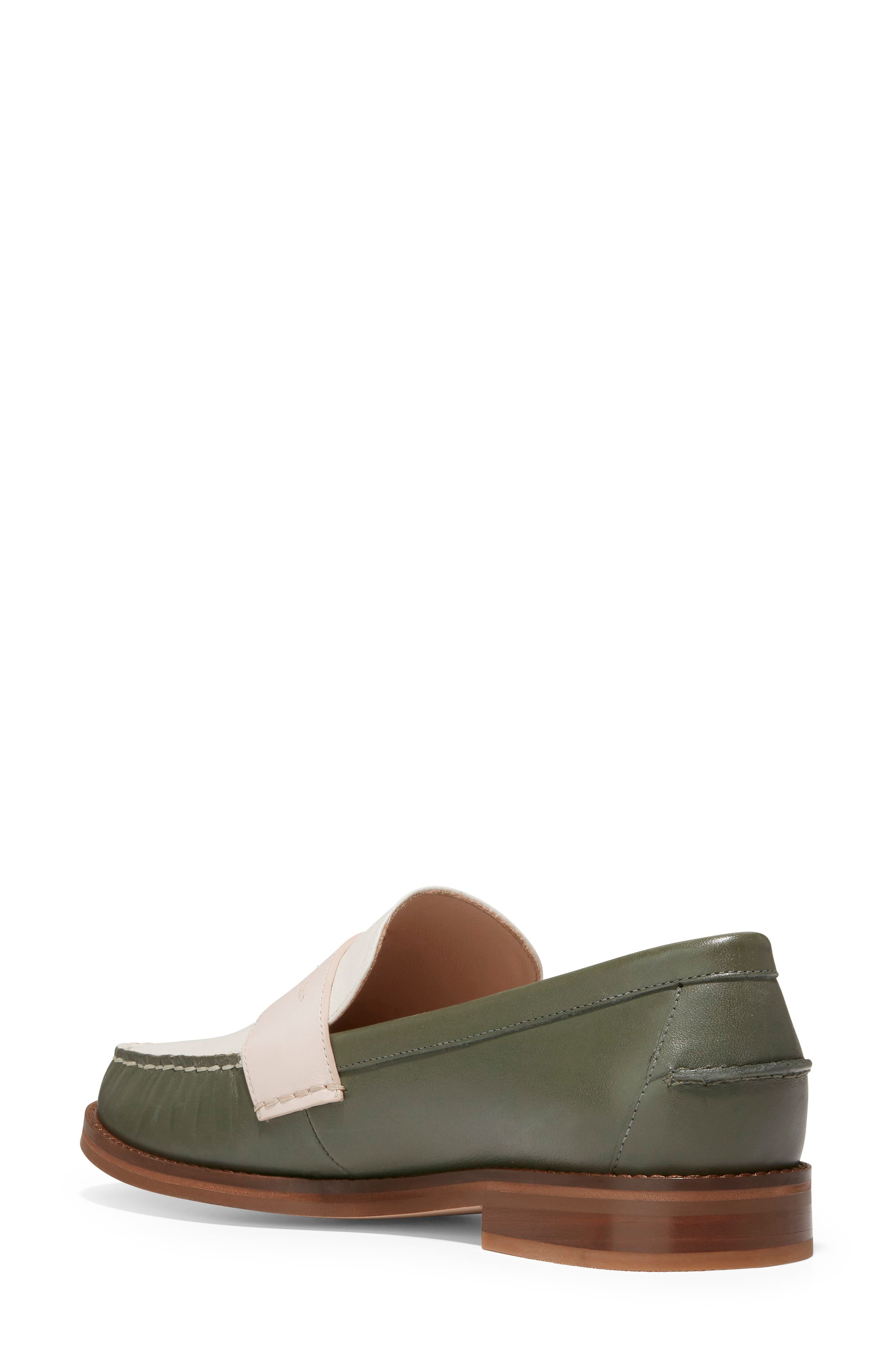 Lux Pinch Penny Loafer, Alternate, color, TEA LEAF LEATHER