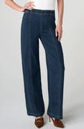 Liverpool Los Angeles High Waist Seam Detail Wide Leg Jeans
