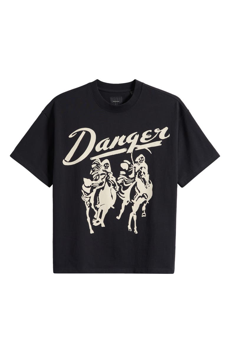 PacSun Grim Graphic T-Shirt, Alternate, color, Caviar