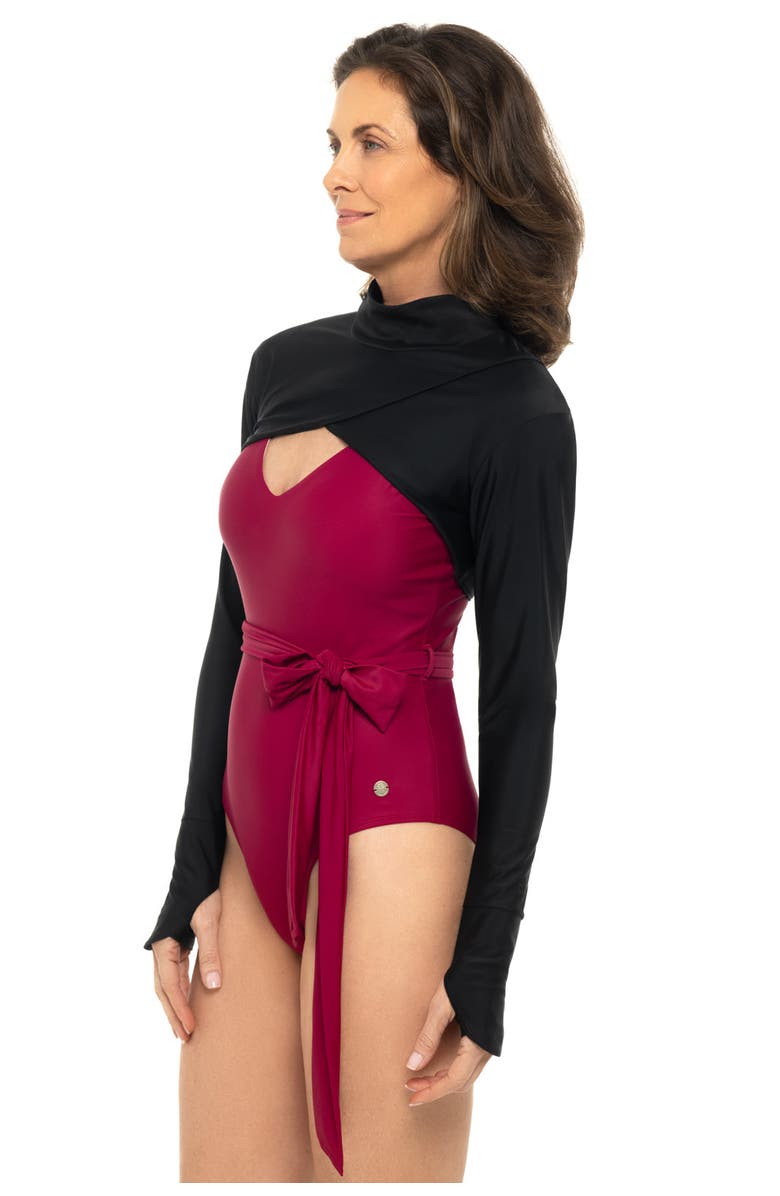 Coolibar Women's Swim Shrug - UPF 50+ Sun Protection - Kaycos, Alternate, color, Black