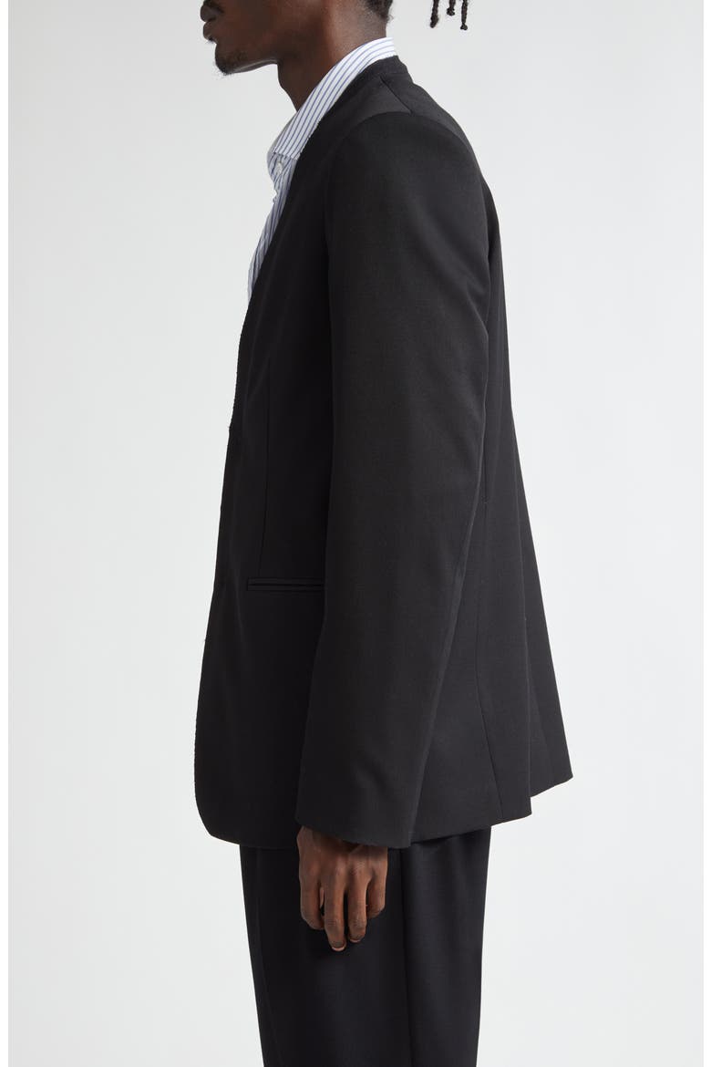 Collarless Raw Edge Suit Jacket (Men) | Nordstrom