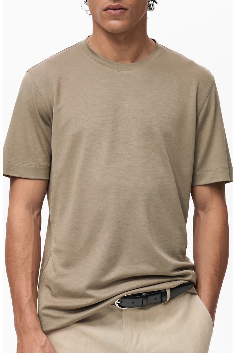 Lyocell Blend T-Shirt, Main, color, MINK GREY