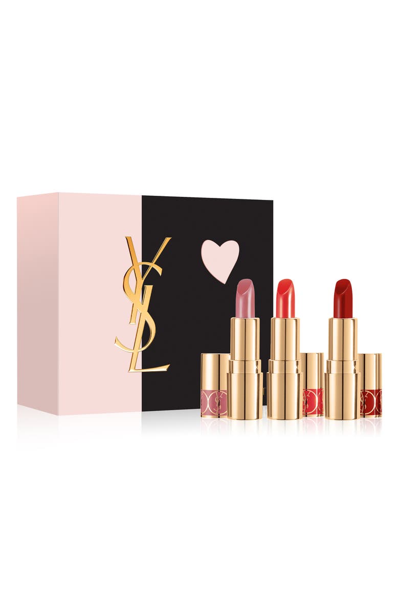 Yves Saint Laurent Rouge Volupte Shine Lip Set $56 Value, Main, color, 