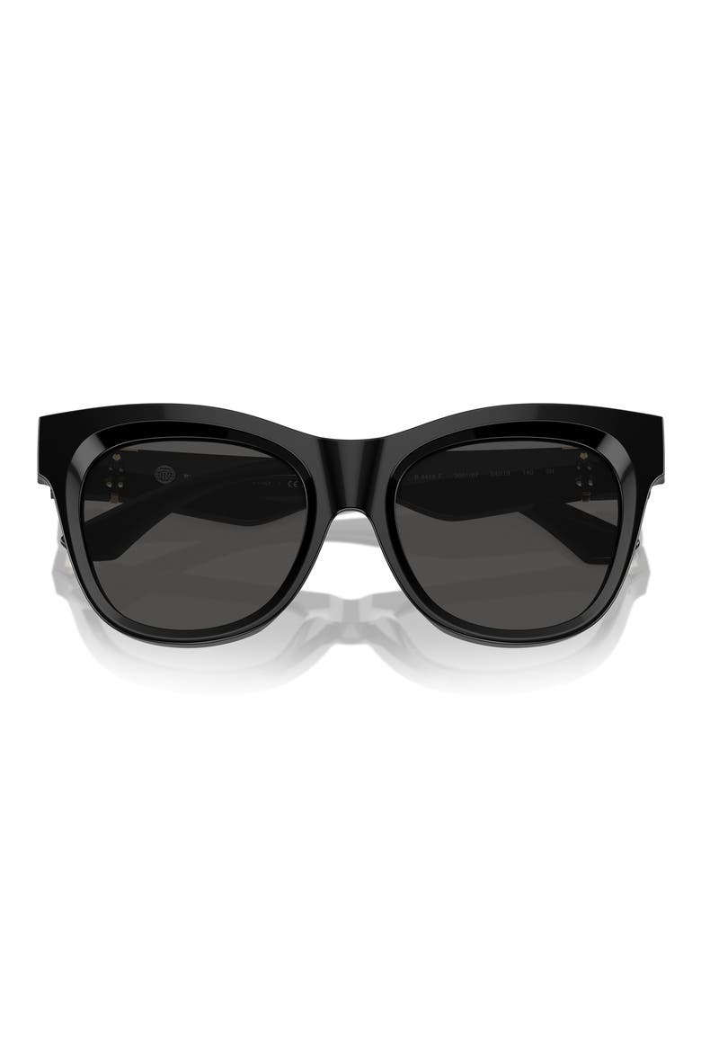 Evolution 54mm Cat Eye Sunglasses, Alternate, color, BLACK