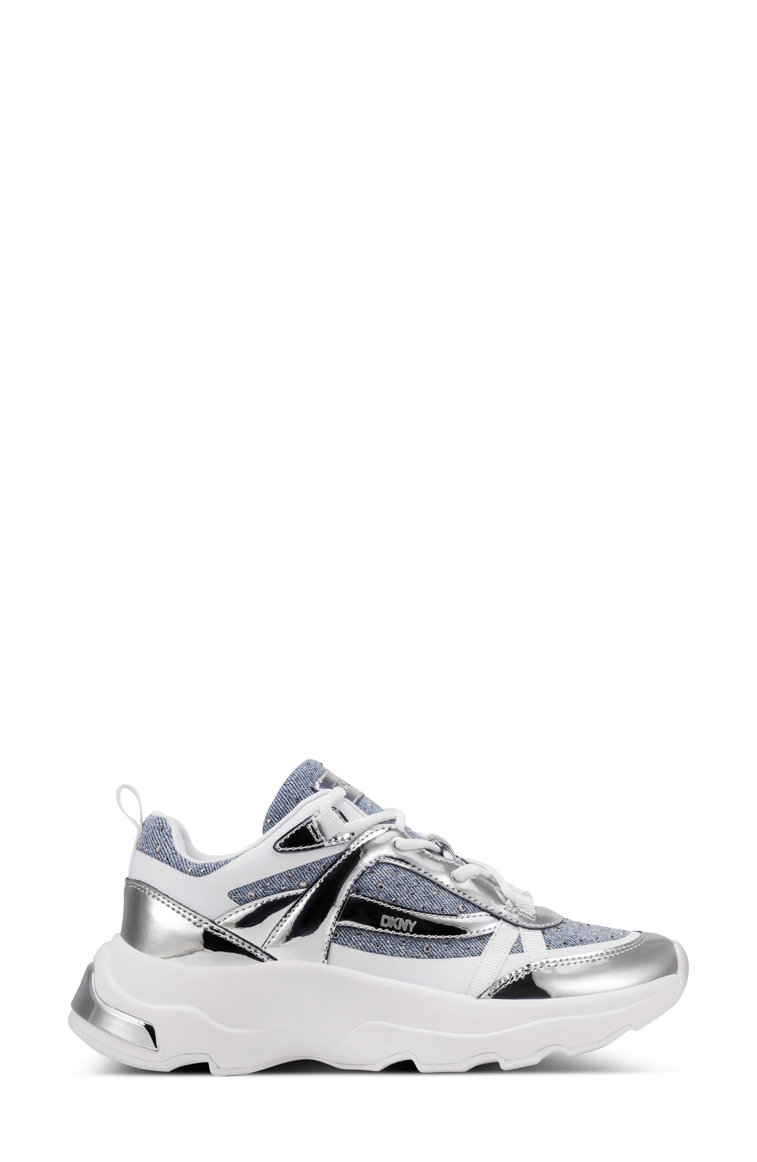 DKNY Juna Sneaker, Alternate, color, Light Blue