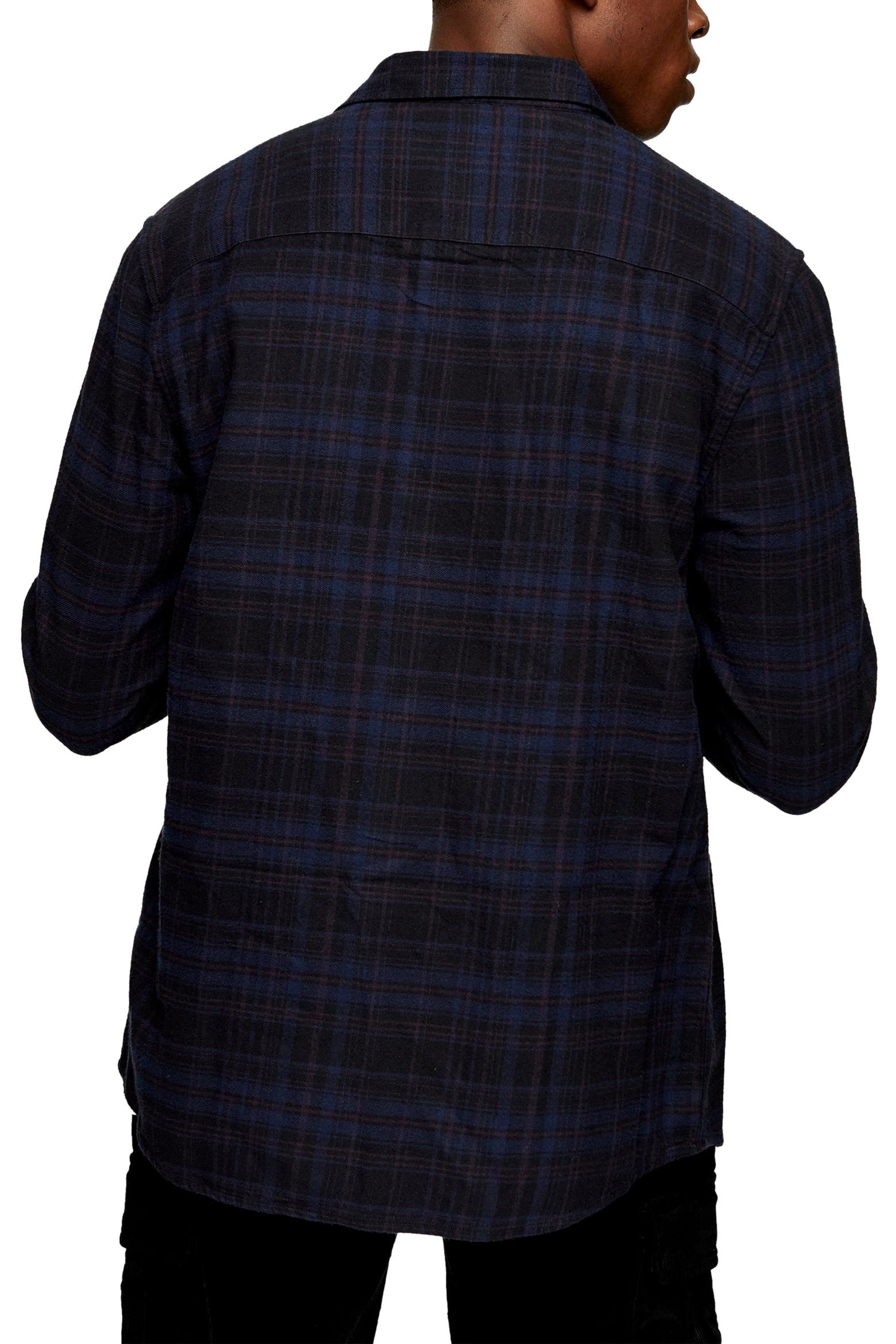 Gothic Machine Colors Topman Gothic Check Button-Up Sport Shirt (Men) | Nordstrom