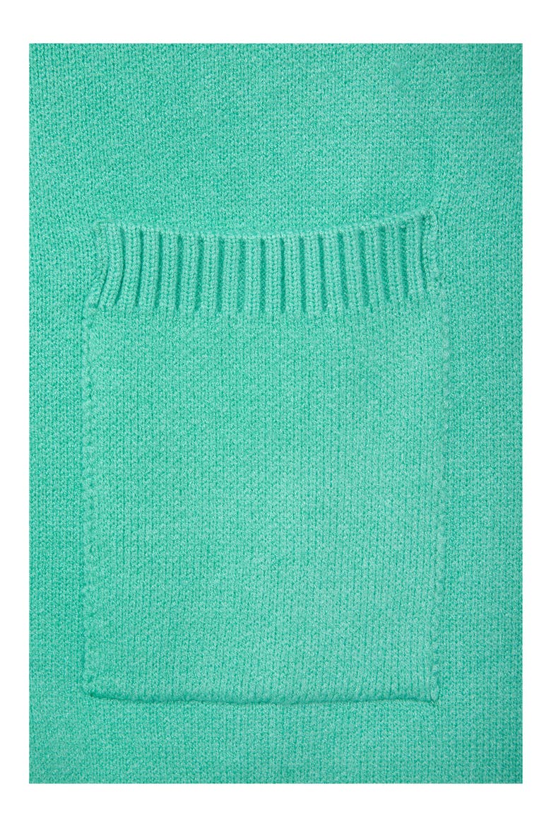 Oversize Ribbed Knit Cardigan, Alternate, color, AQUA