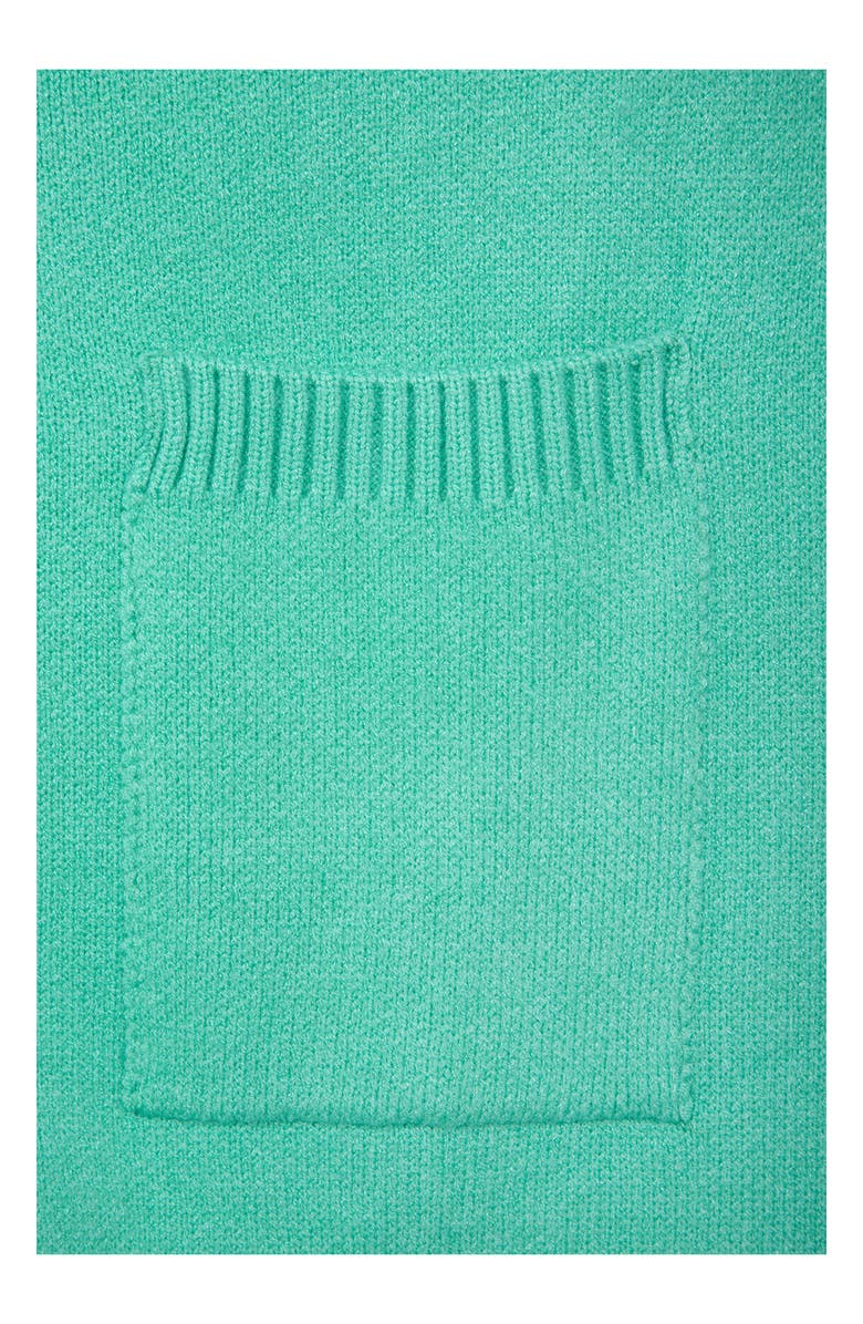 SAACHI Oversize Ribbed Knit Cardigan, Alternate, color, Aqua