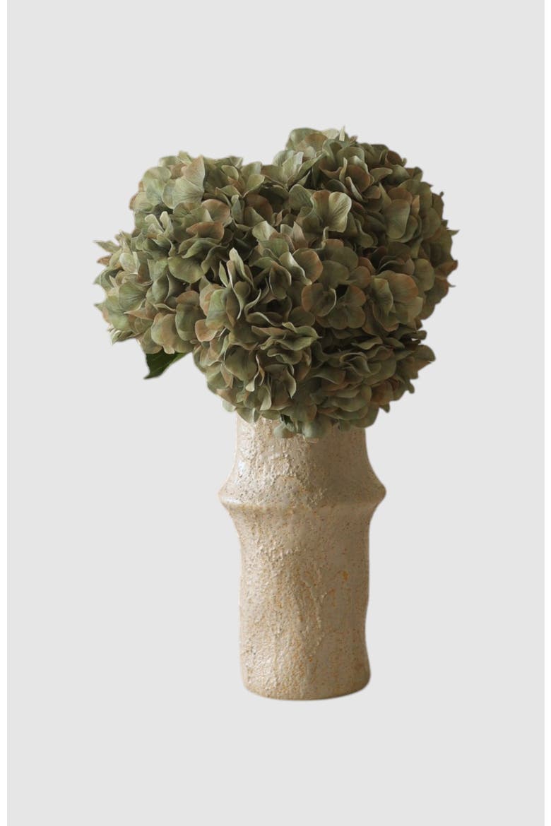 Pale Green Short Hydrangea Flower, Alternate, color, Green