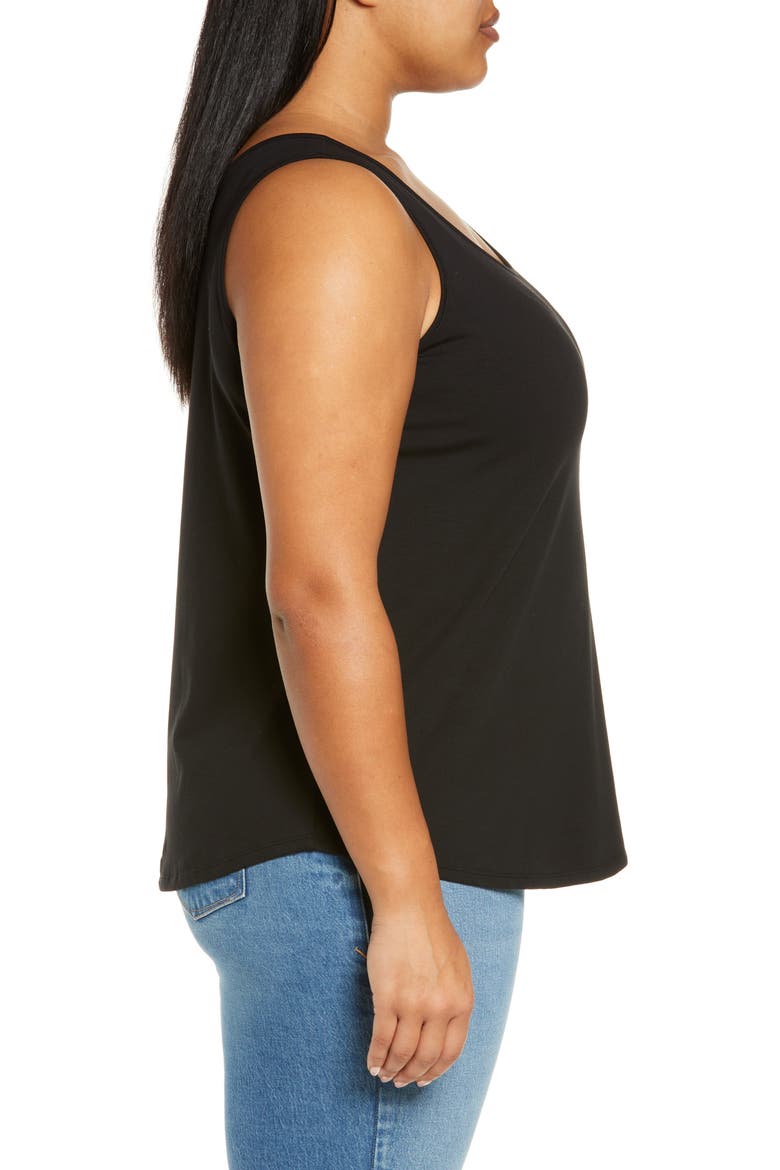 Perfect Scoop Neck Tank, Alternate, color, BLACK ONYX