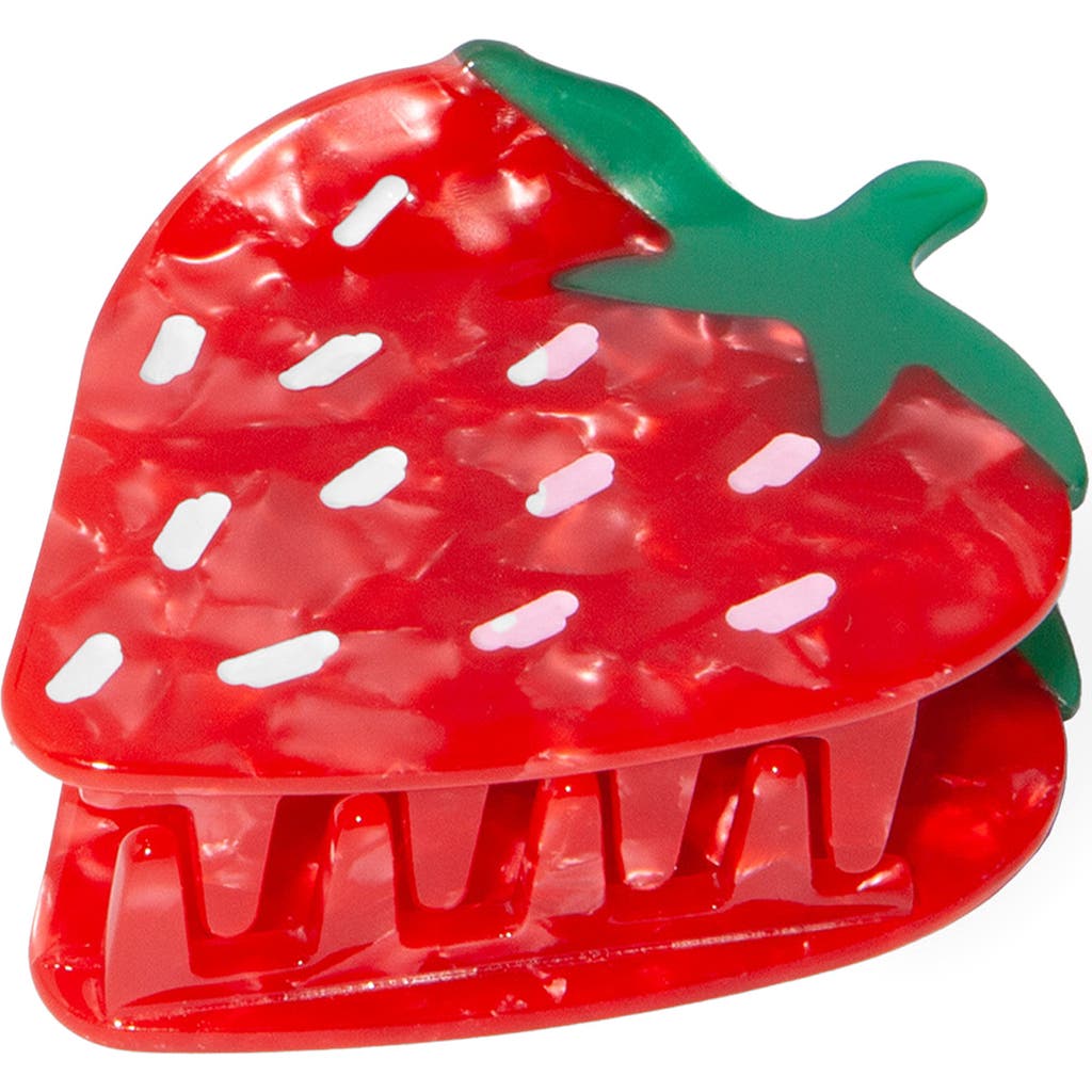 Doiy Strawberry Claw Clip In Red