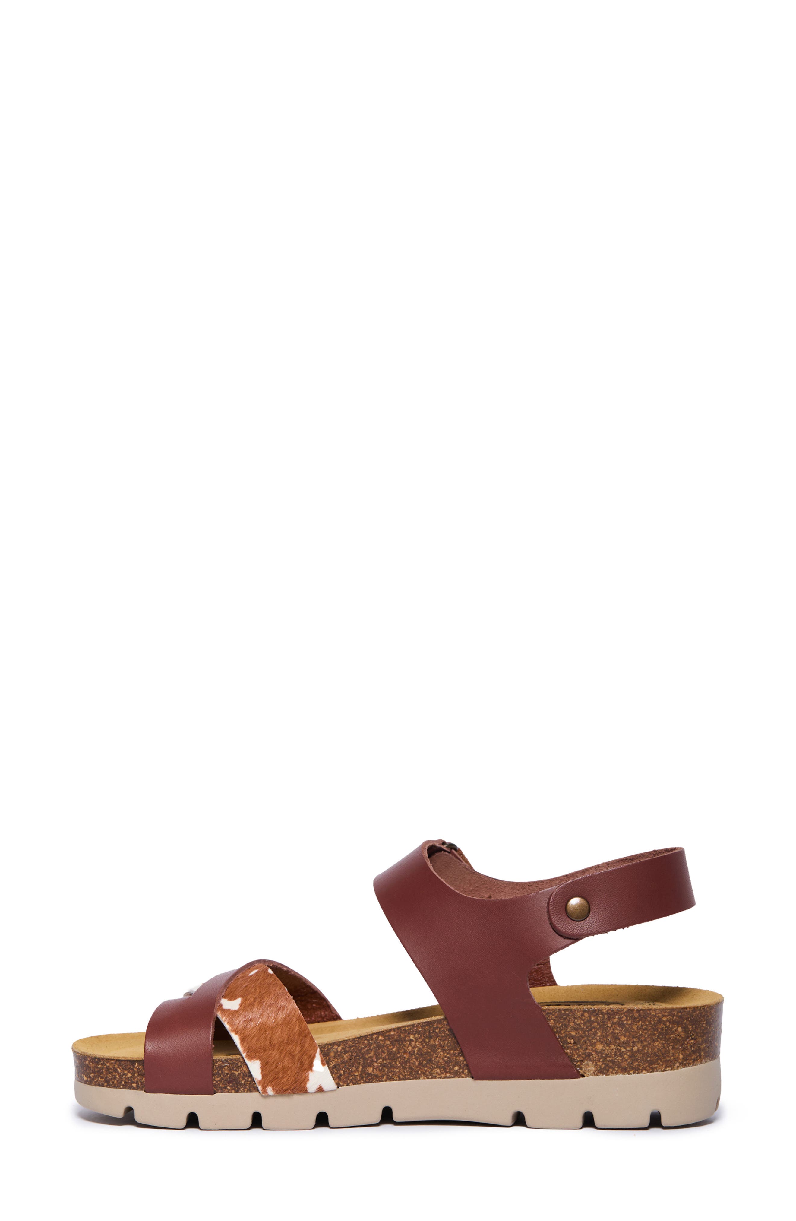 Camellia Sandal, Alternate, color, PELO PONY VAQUETILLA PRINT