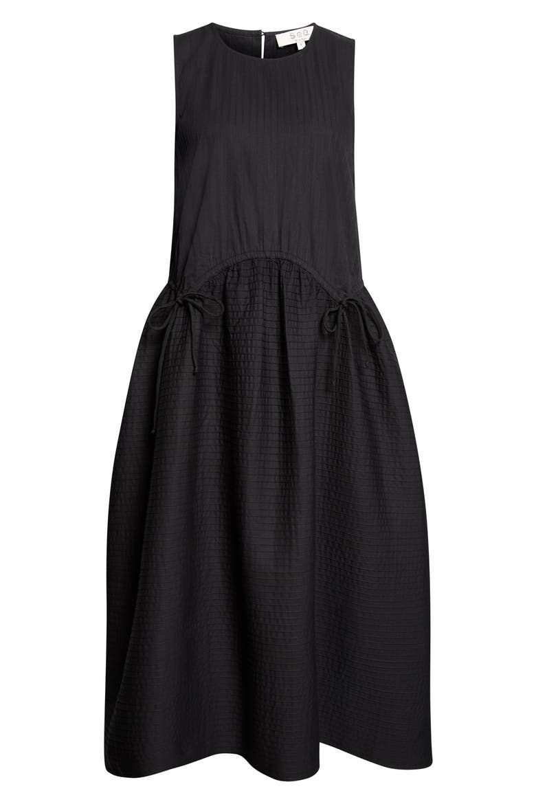 Roni Sleeveless Midi Dress, Alternate, color, BLACK