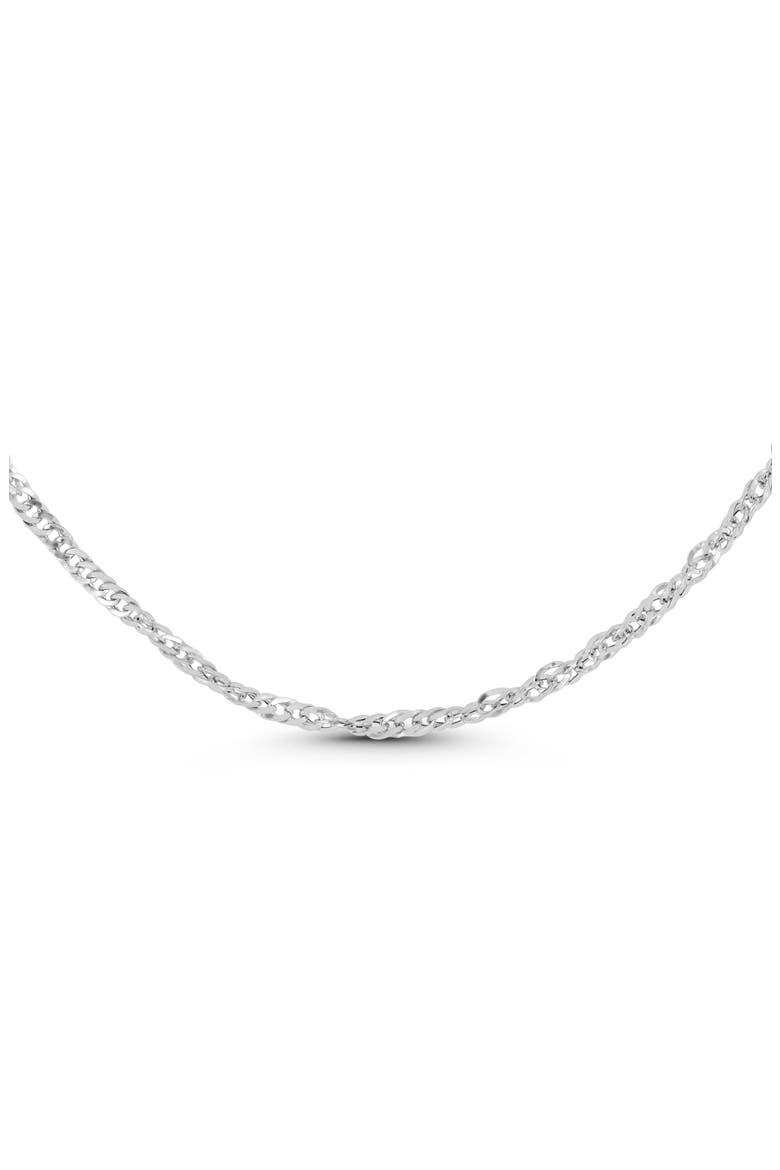 14k Gold Chain Necklace, Alternate, color, 14KW