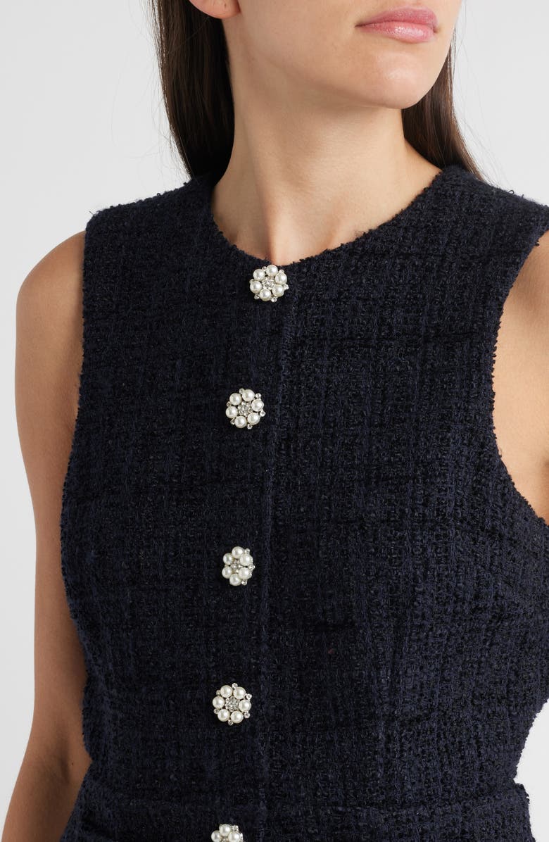 LIKELY Tabby Tweed Minidress, Alternate, color, Navy