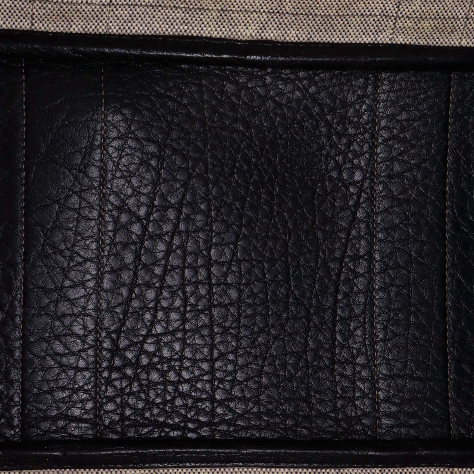 Pre-Owned Hermes Garden Party Tote Toile and Leather 36, Alternate, color, Noir