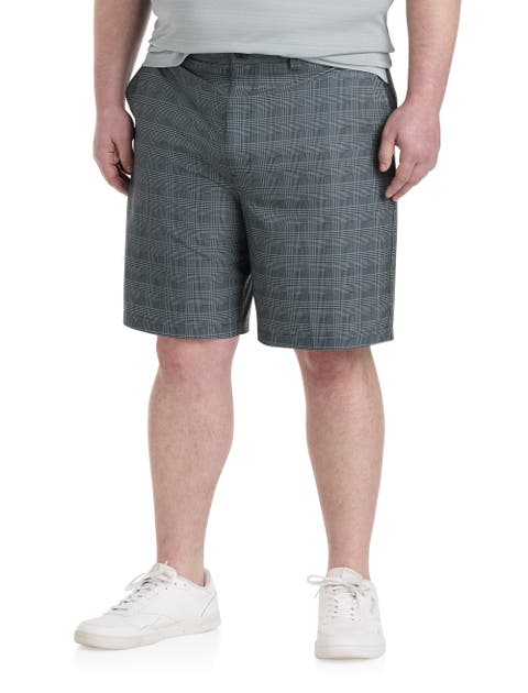 Big & Tall Performance Tonal Plaid Golf Shorts