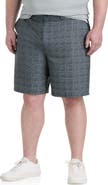 Reebok Big & Tall Performance Tonal Plaid Golf Shorts