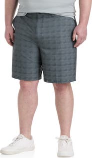 Reebok Big & Tall Performance Tonal Plaid Golf Shorts