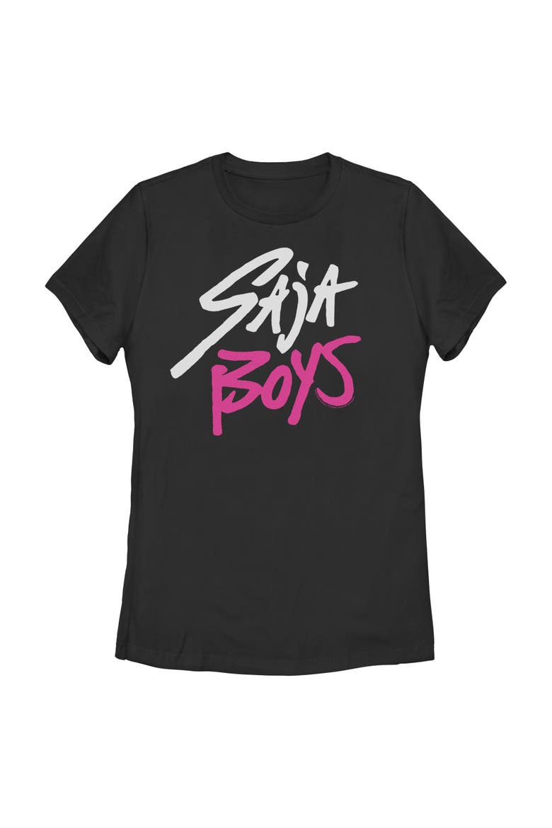 Women's KPop Demon Hunters Saja Boys Logo  Graphic T-Shirt, Main, color, Black