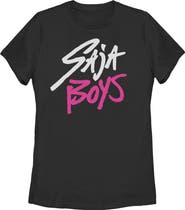 KPop Demon Hunters Women's KPop Demon Hunters Saja Boys Logo Graphic T-Shirt
